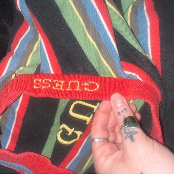 Guess Multicolor Striped Short Sleeve Tee - Picture 3 of 5